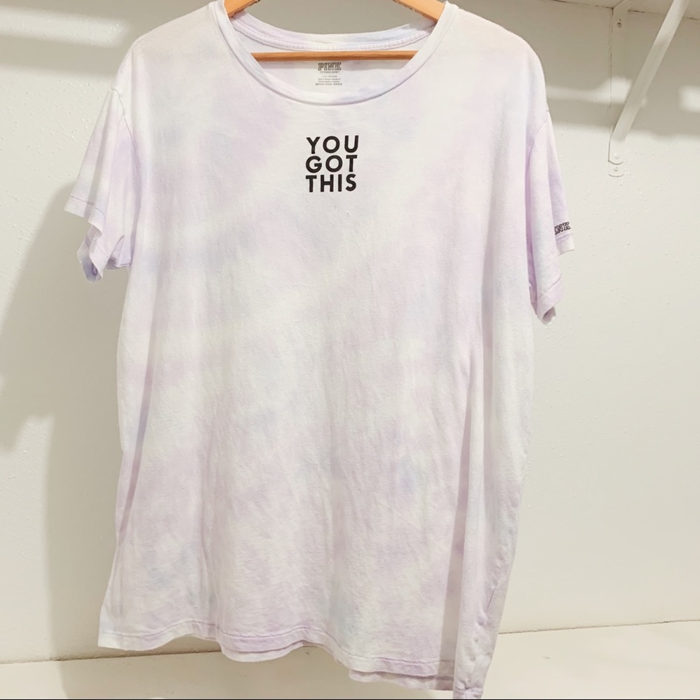 Victoria’s Secret Pink Tie Dye Campus Tee